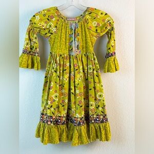 Jelly The Pug Bees Marquee Dress Floral Size 7 Style 339
